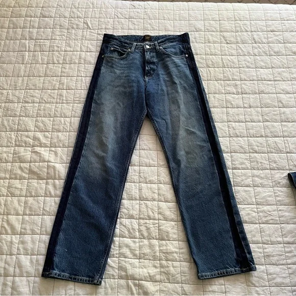 Free People Blue Straight Leg Jeans - Picture 4 of 9